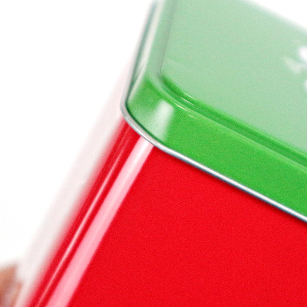 Colorful Christmas Ornament Cookie Tin