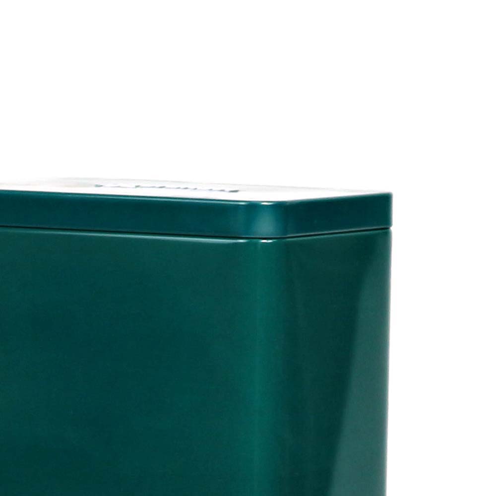 Elegant custom-designed rectangular metal tea storage container, ideal for preserving your tea in a decorative manner.