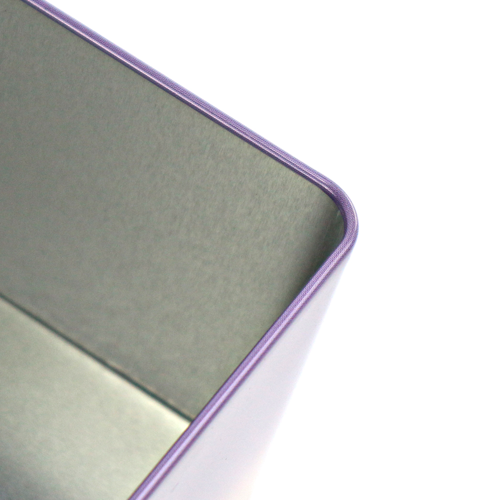 Elegant rectangular custom printed seasonal tea tin box, showcasing intricate designs that make it perfect for gifting or decoration.