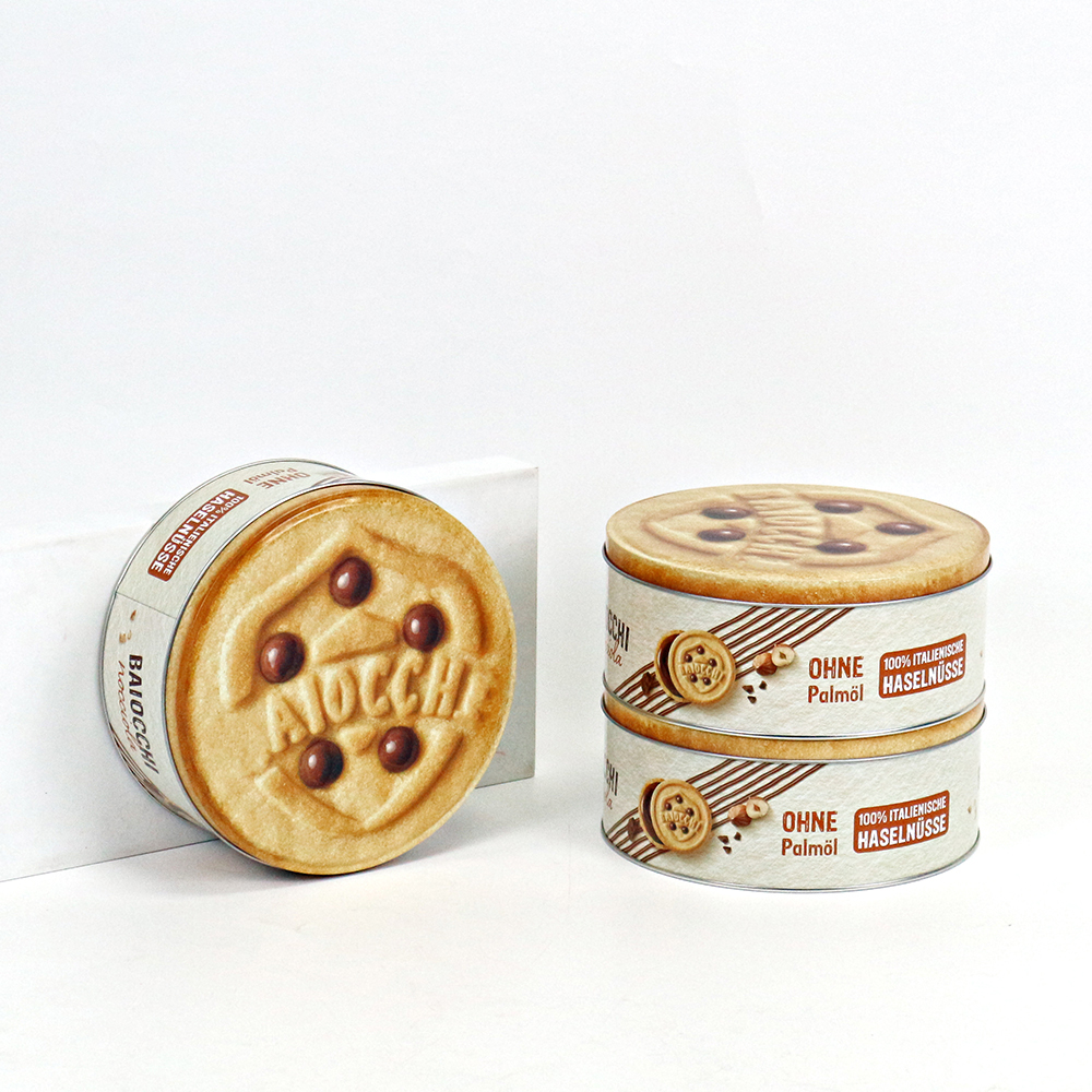 Round tin for spice organization