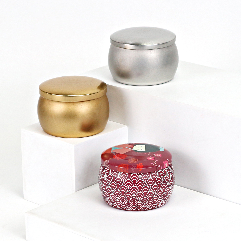 Seamless candle tins for gifts