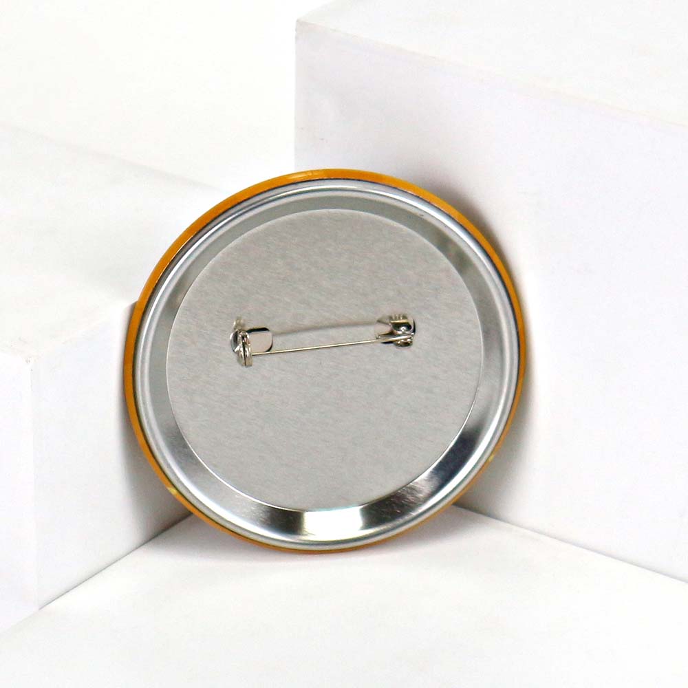 Printed button badges round