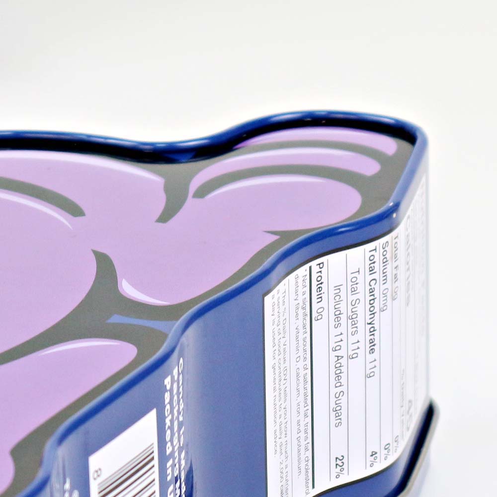 Tin box for candy storage