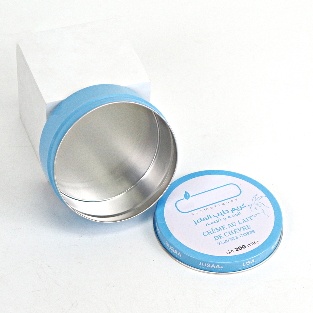 Personalized cream tin packaging