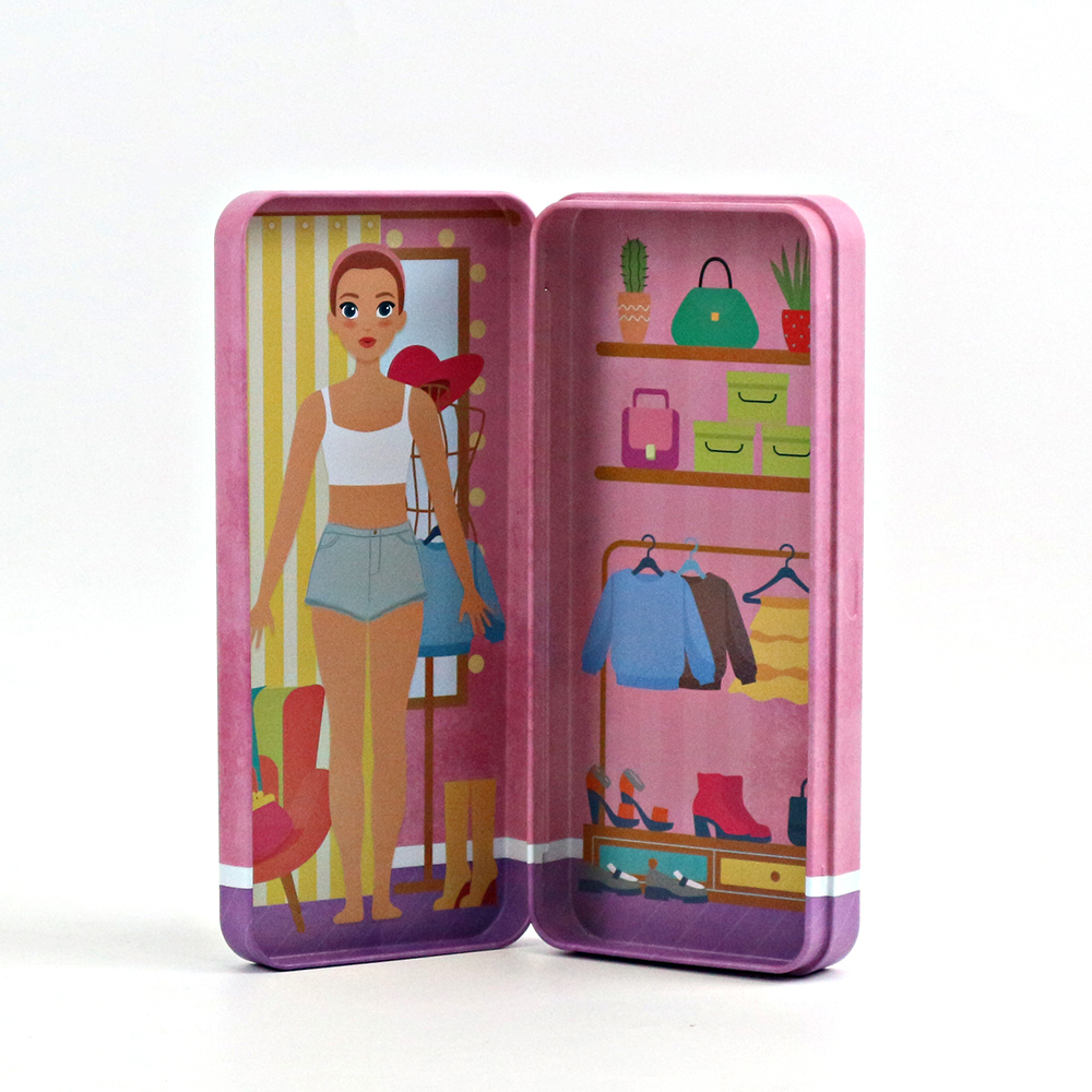Cartoon character printed tin box