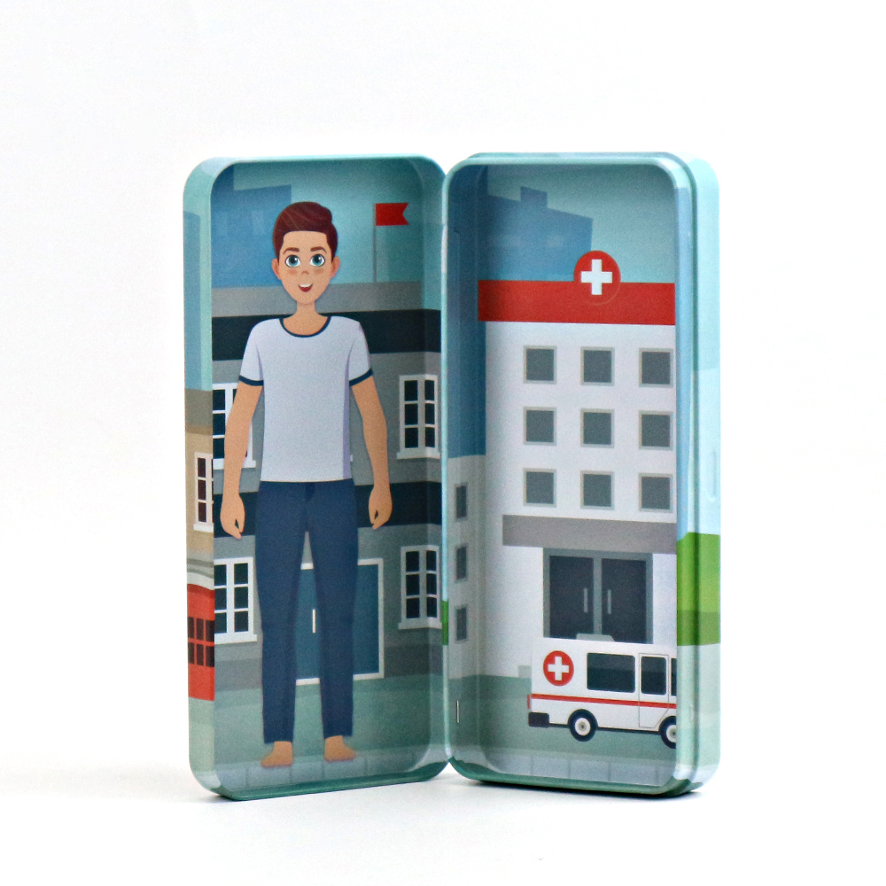 Character-themed kids storage tins