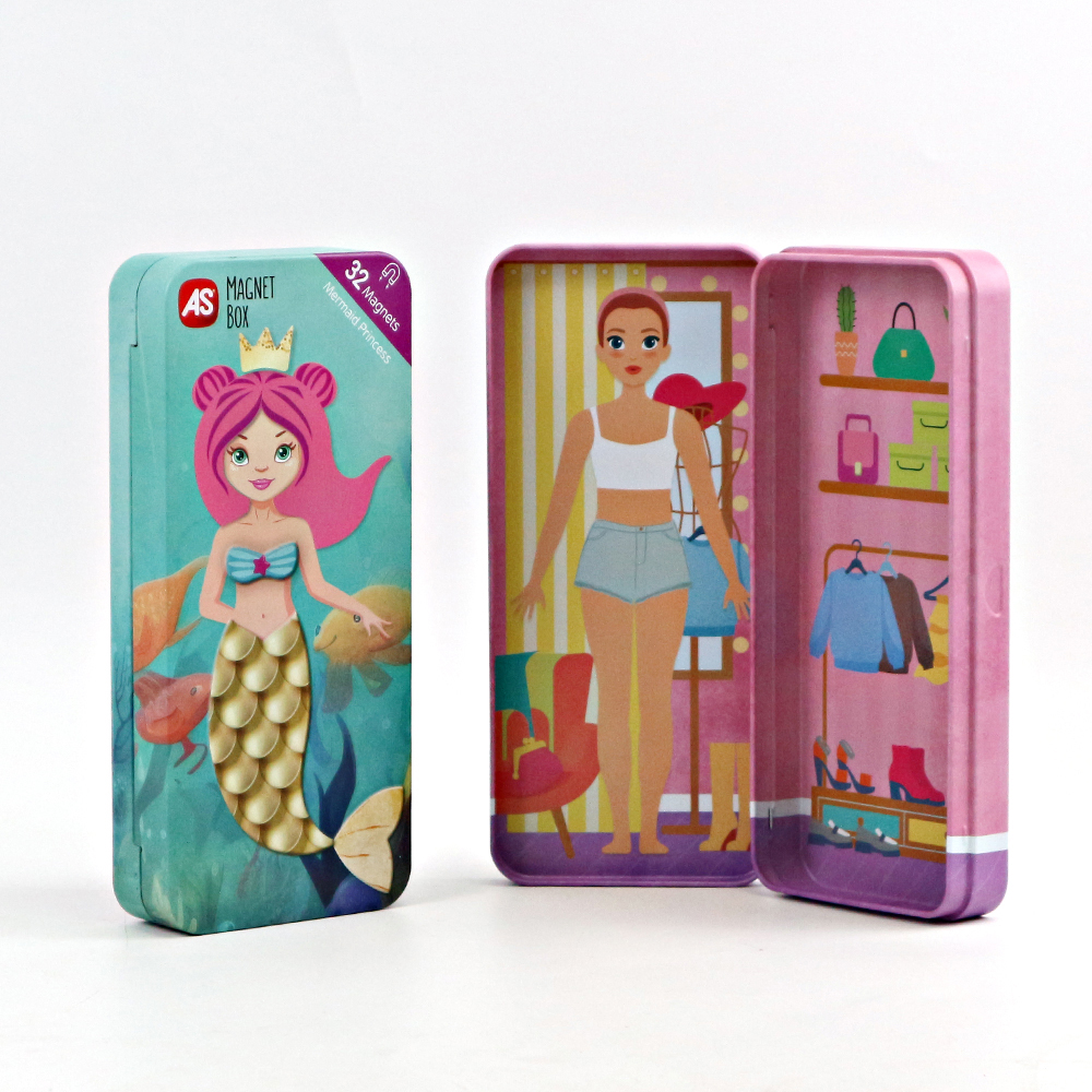 Kid-friendly character magnet box