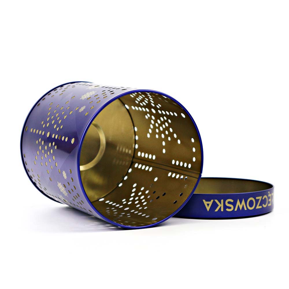 Round Cookie Gift Tin Can