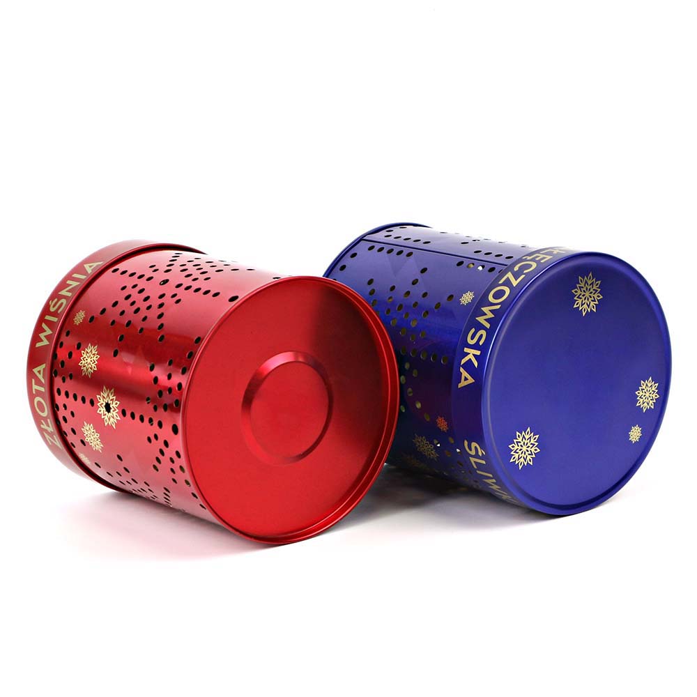 Festive Lantern Cookie Storage Tin