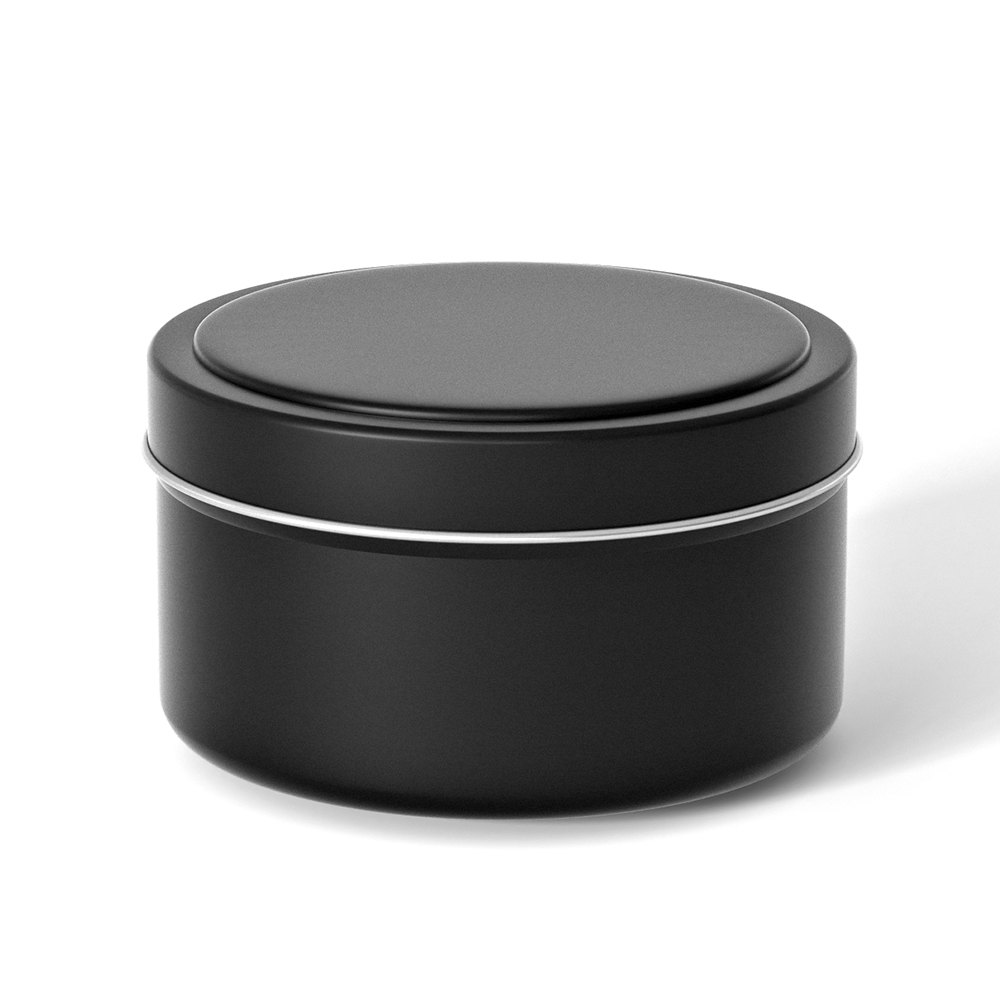 Printed round tins for candles