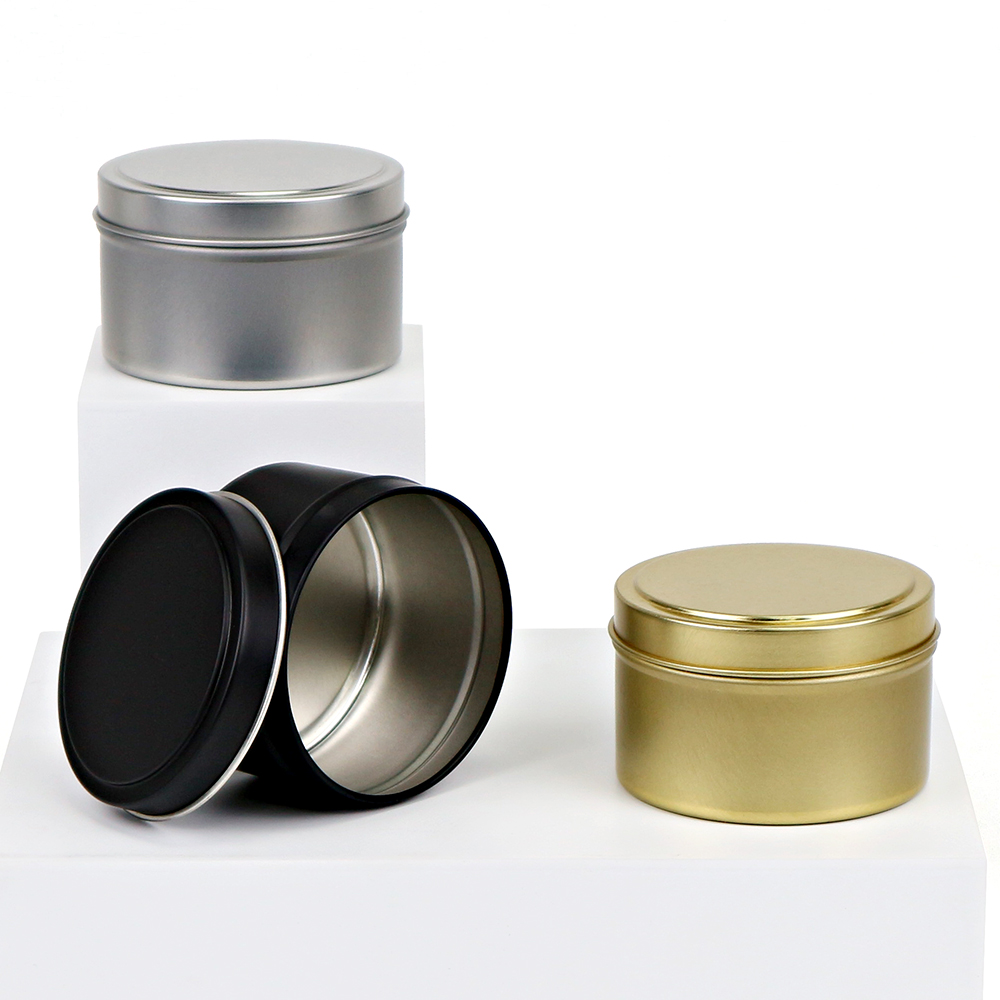 Beauty cream round tins