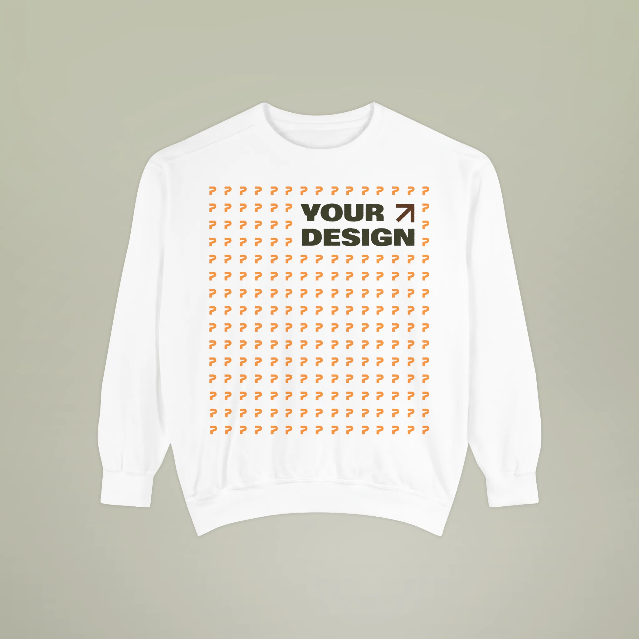 Men Garment-Dyed Sweatshirt