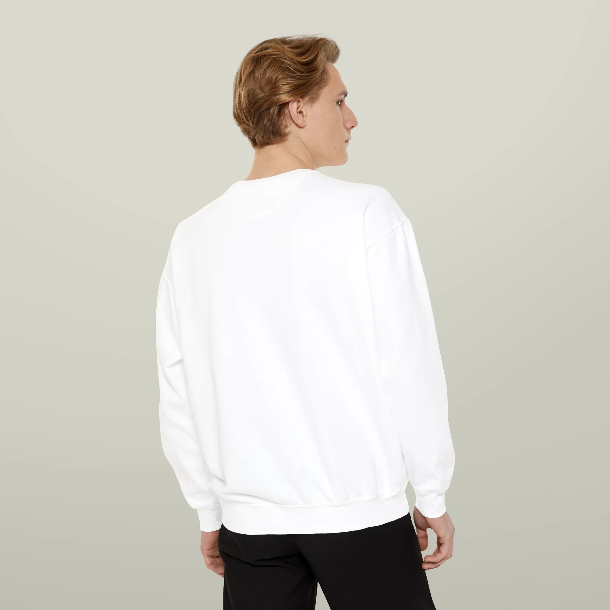 Men Garment-Dyed Sweatshirt view 3
