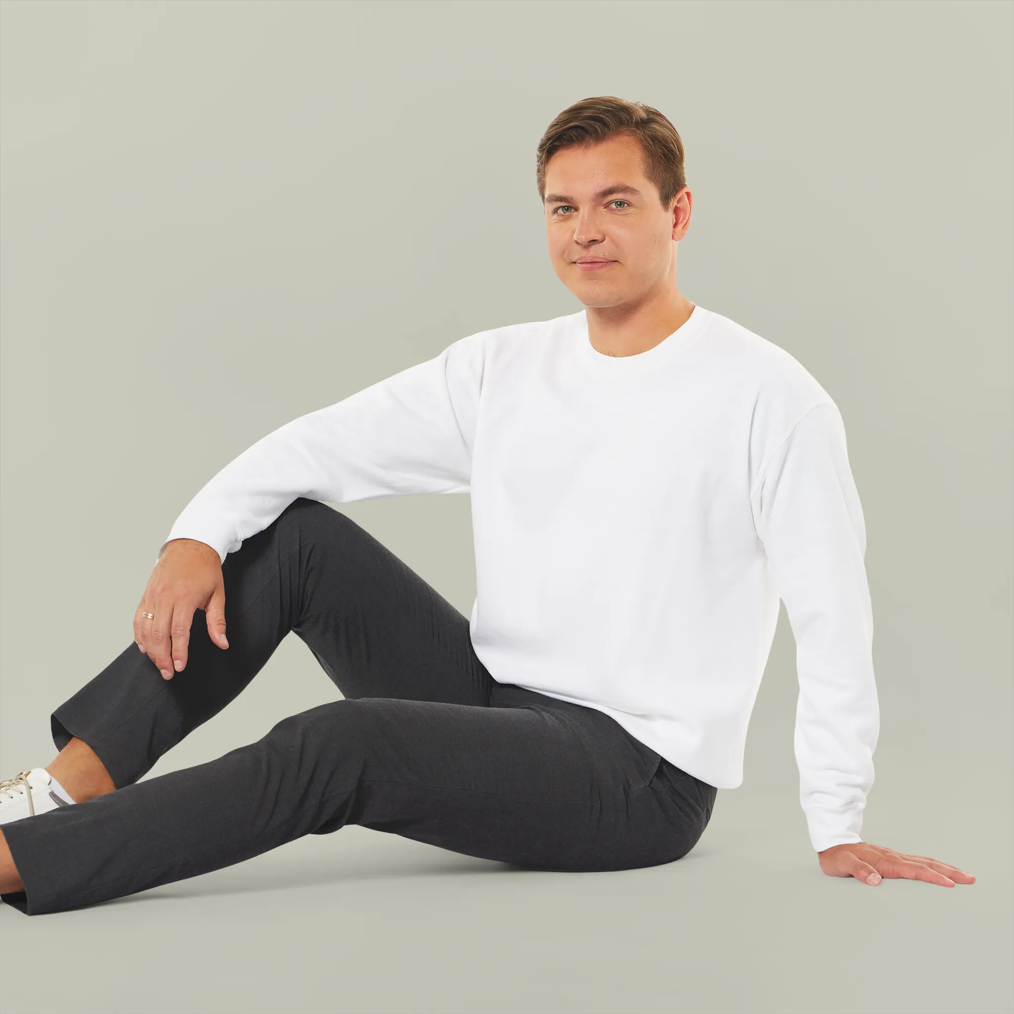 Men Heavy Blend Crewneck Sweatshirt view 2