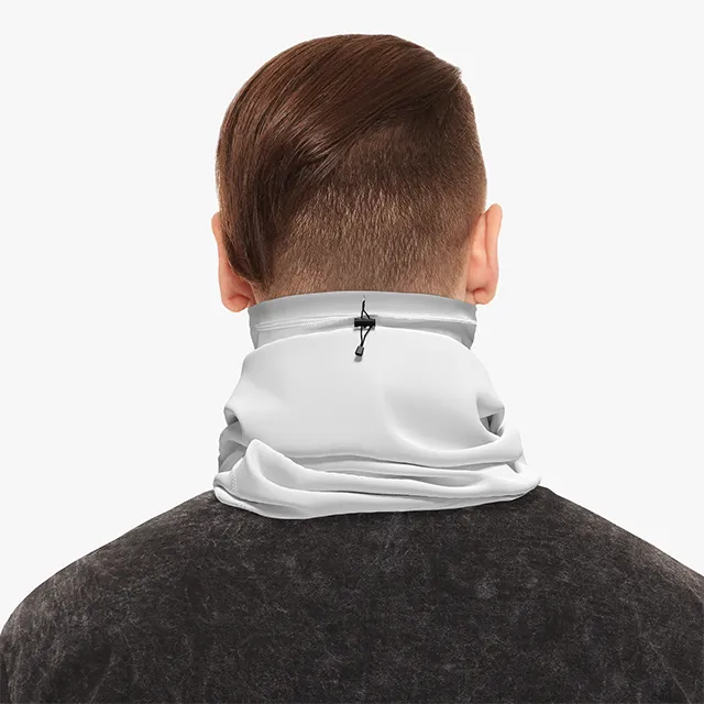 Winter Neck Gaiter With Drawstring view 2