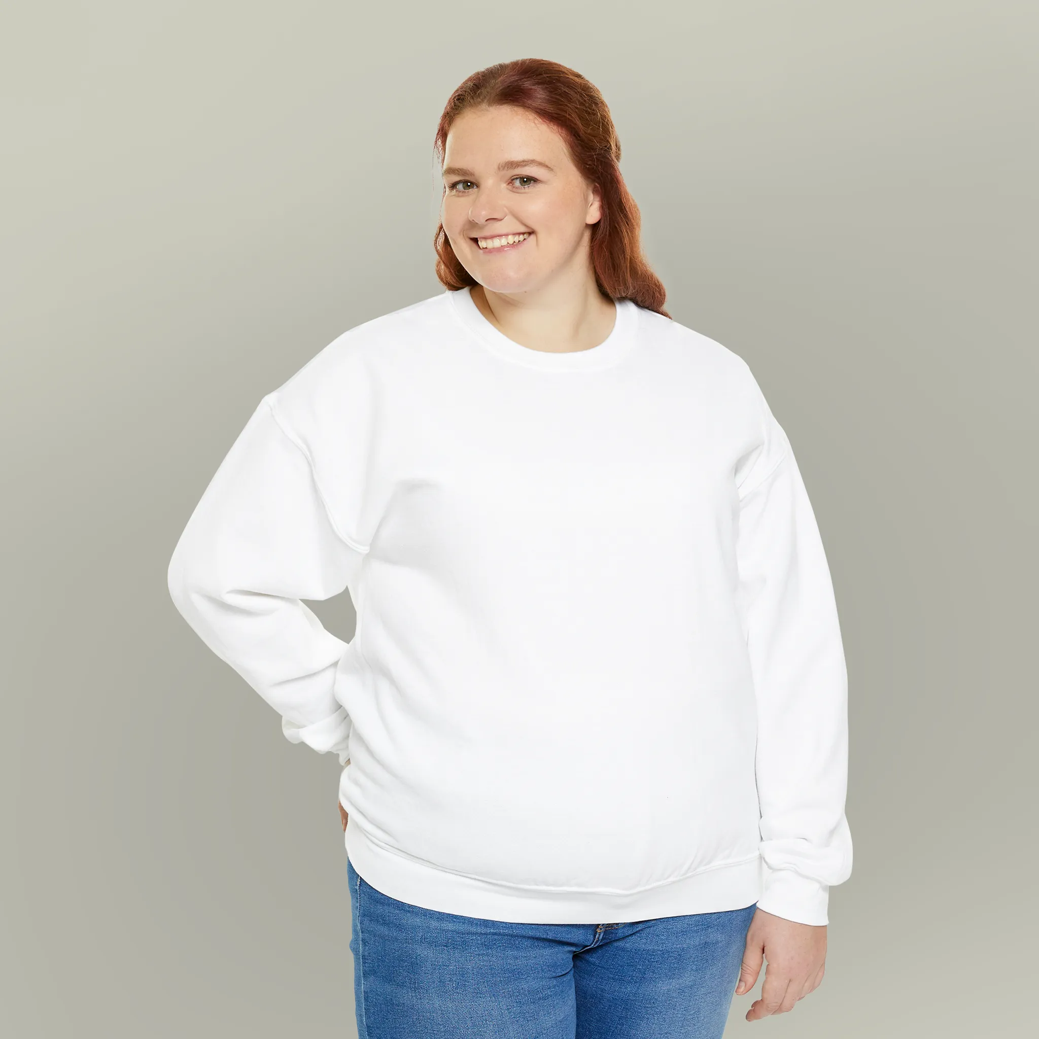 Women Heavy Blend Crewneck Sweatshirt view 2