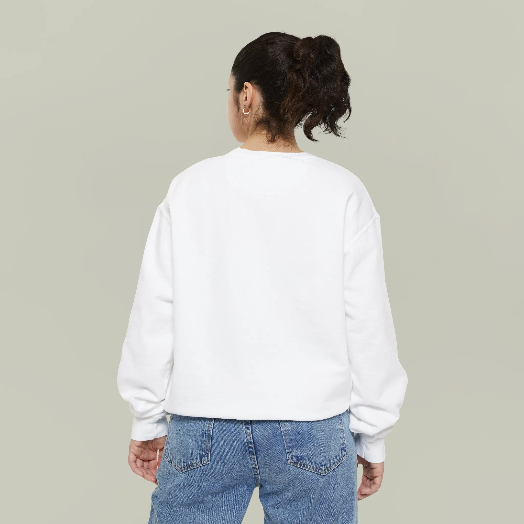 Women Garment-Dyed Sweatshirt view 2