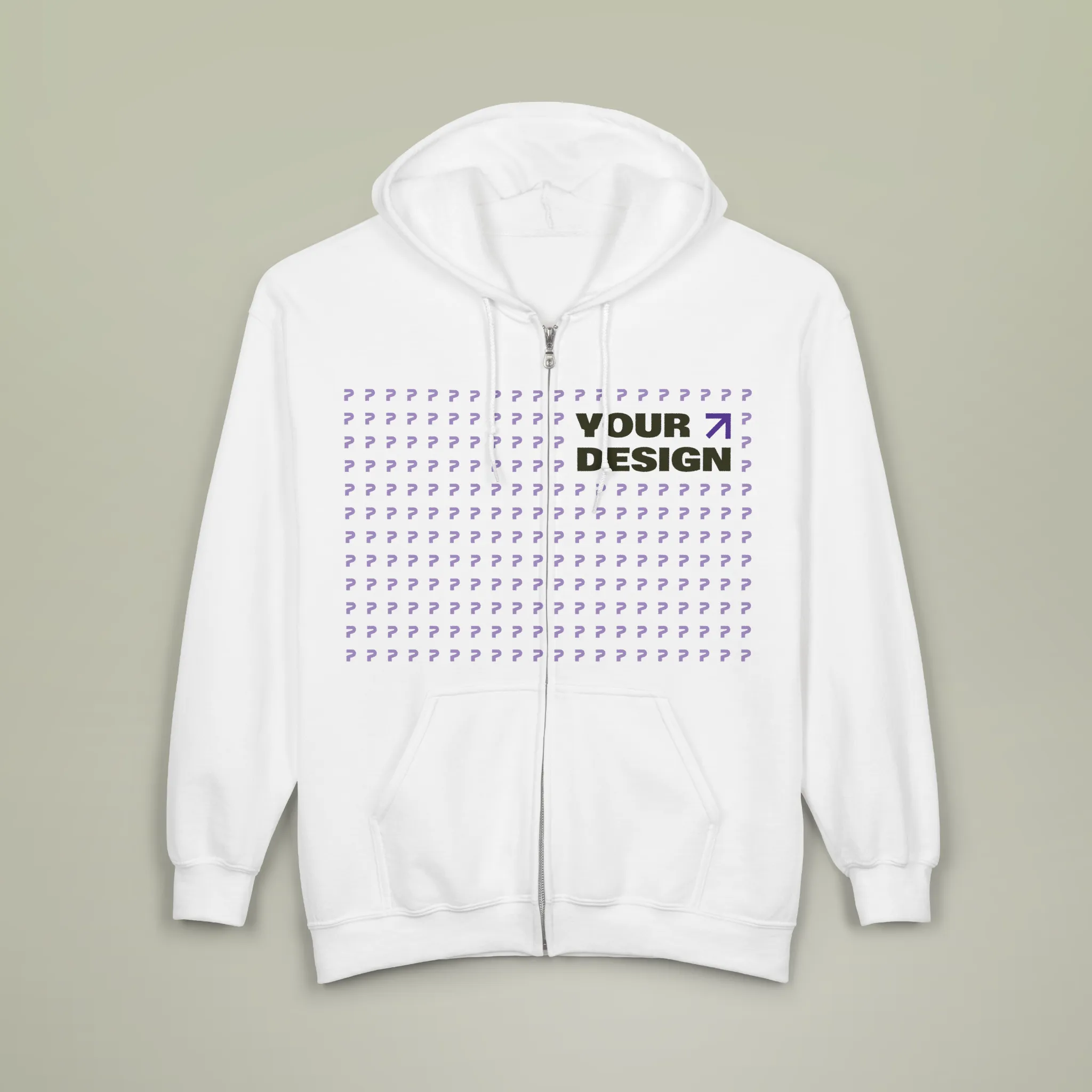 Women Heavy Blend Full Zip Hooded Sweatshirt view 3