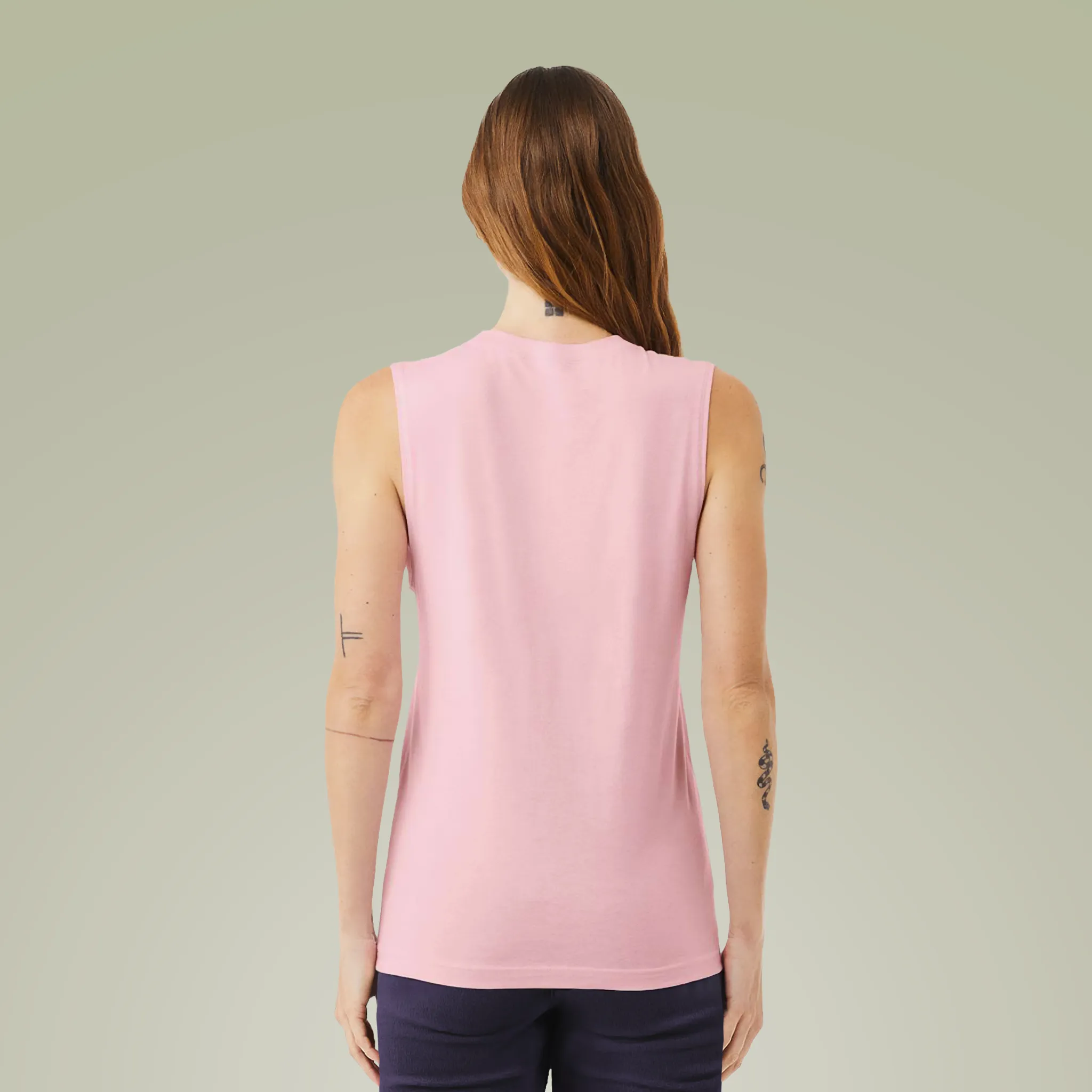 Women Jersey Muscle Tank view 2