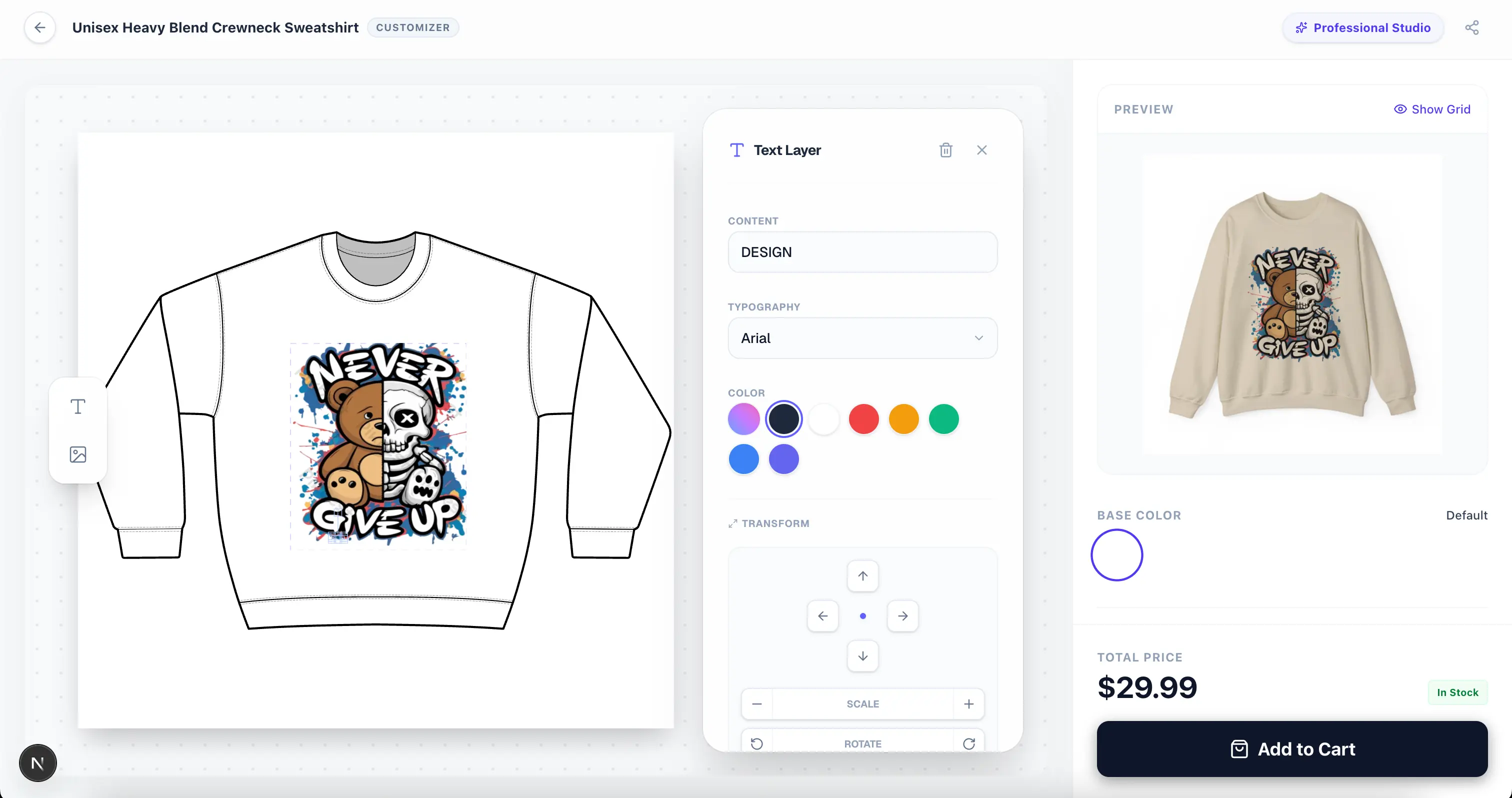 Desktop Editor Interface