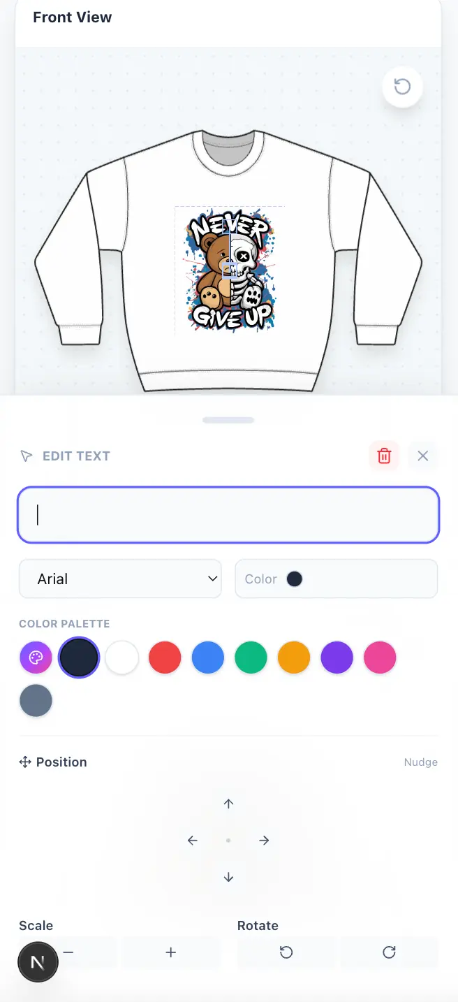 Mobile Editor Interface