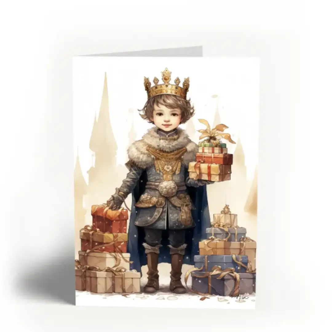 Greeting card Little king