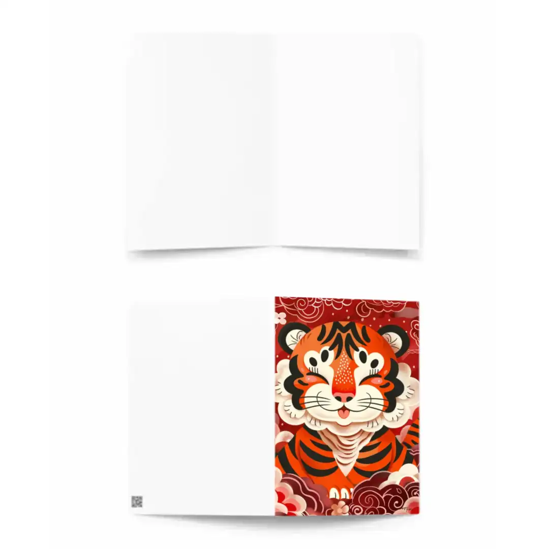 Greeting card Tiger