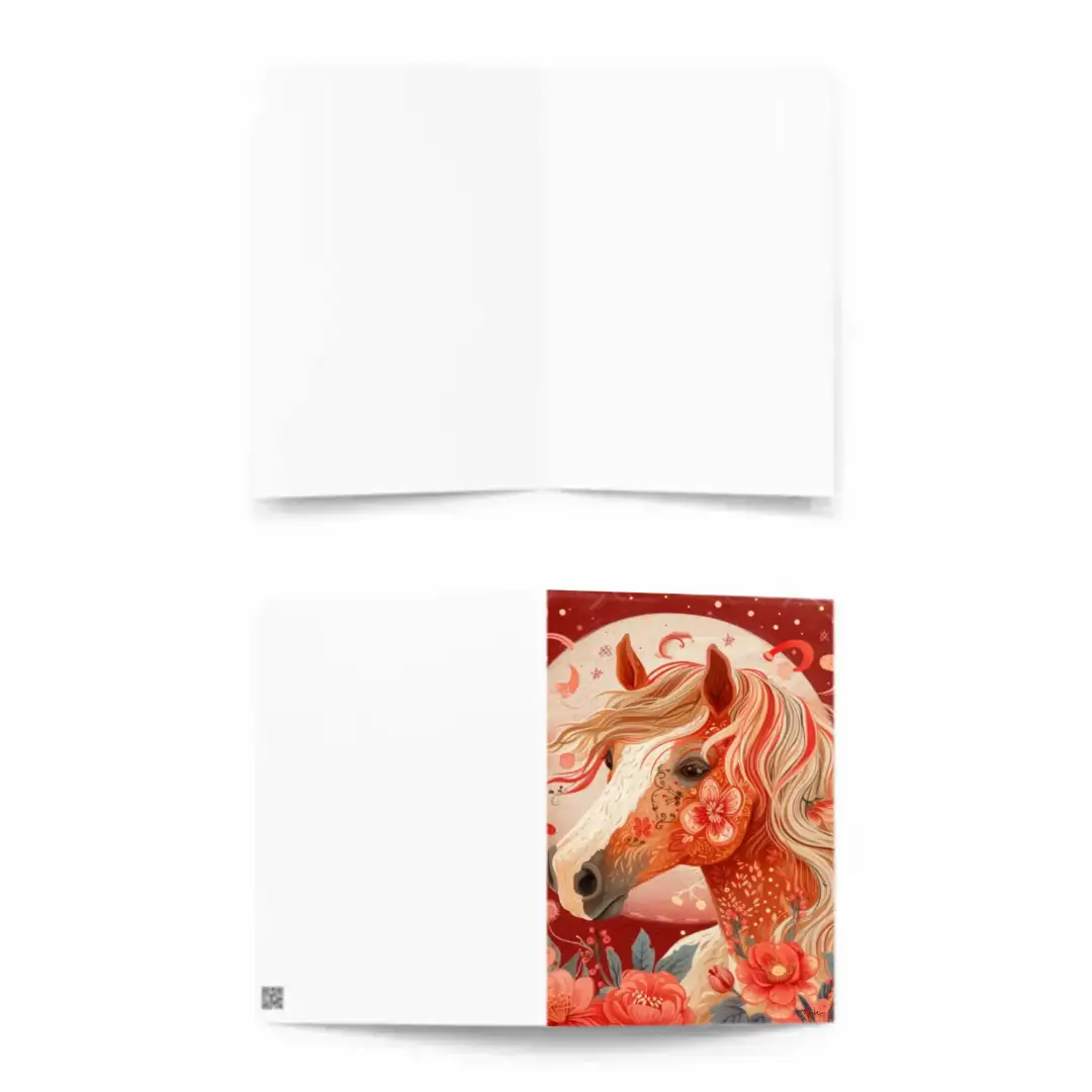 Greeting card Horse