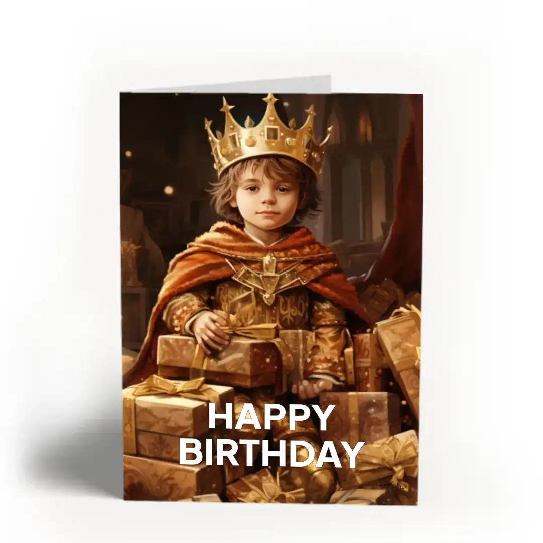 Greeting card Gifted prince