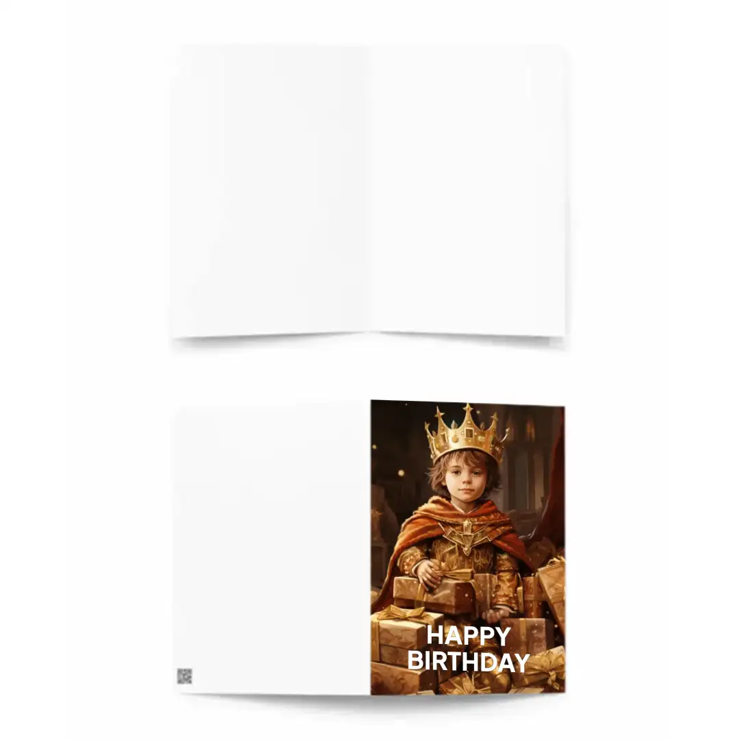 Greeting card Gifted prince