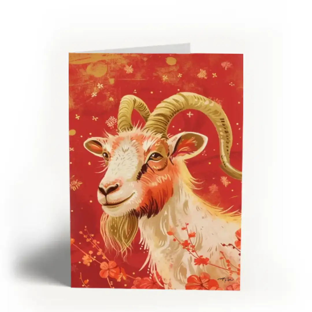 Greeting card Goat