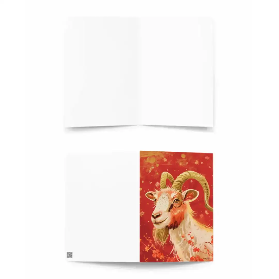 Greeting card Goat