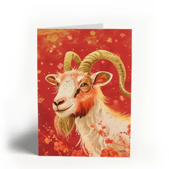 Greeting card Goat