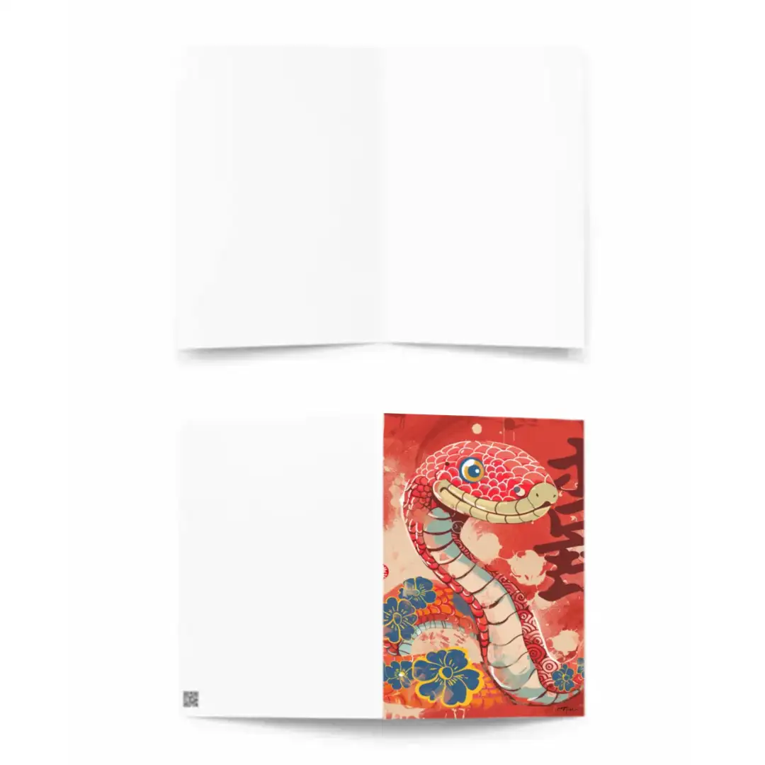 Greeting card Snake