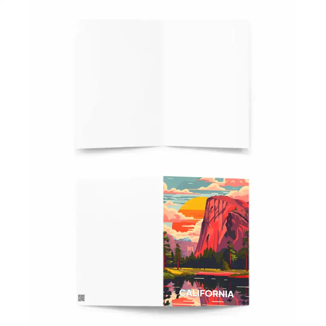 Greeting card Yosemitee National Park