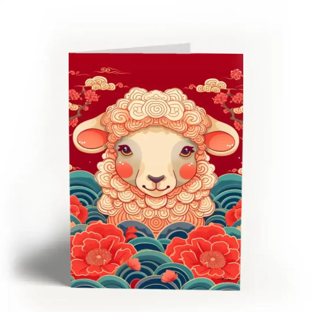 Greeting card Sheep