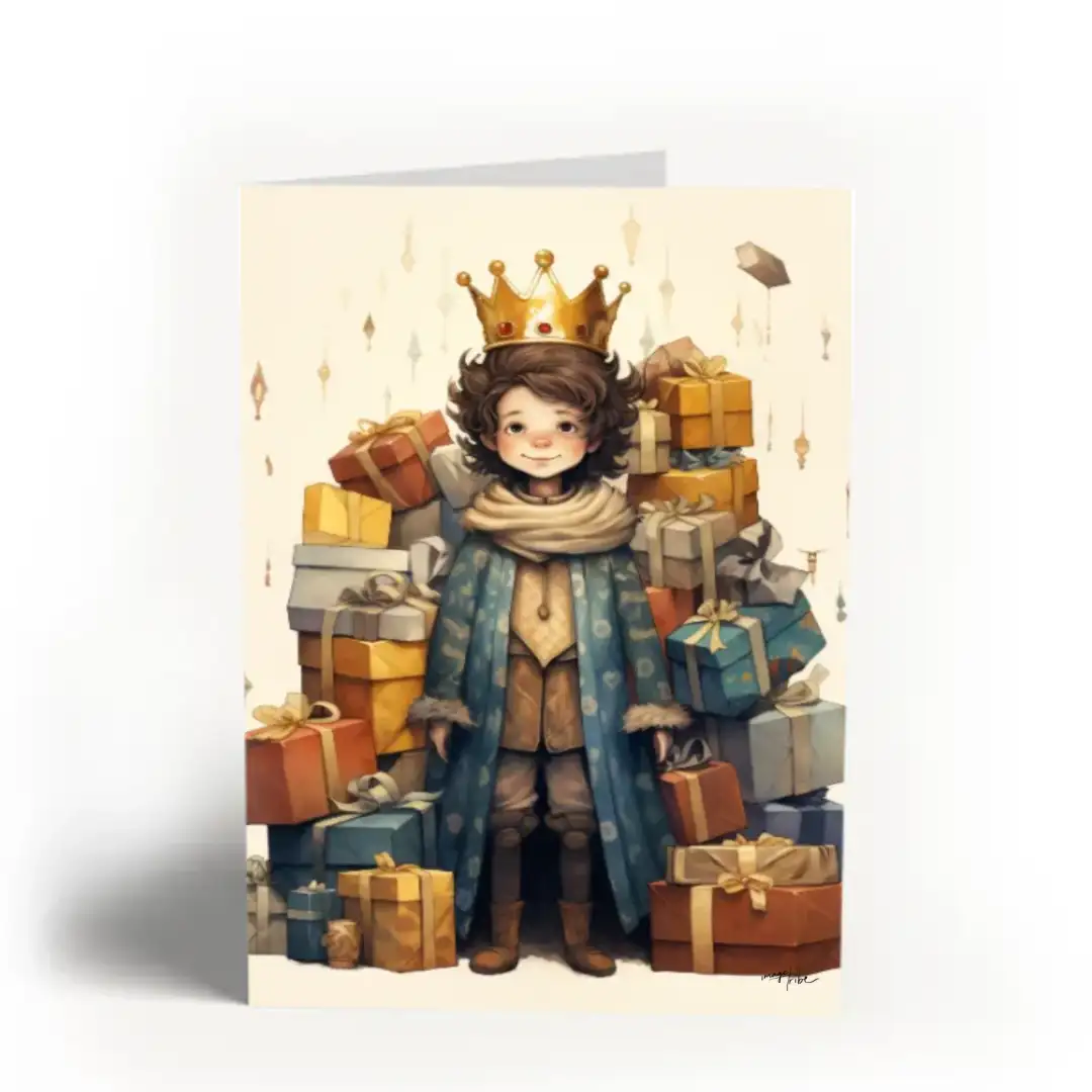 Greeting card little king