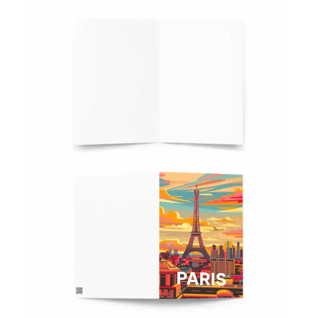 Greeting card Paris, FRANCE