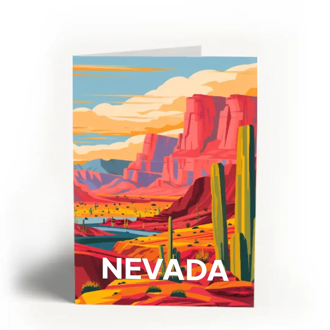 Greeting card Desert of Nevada