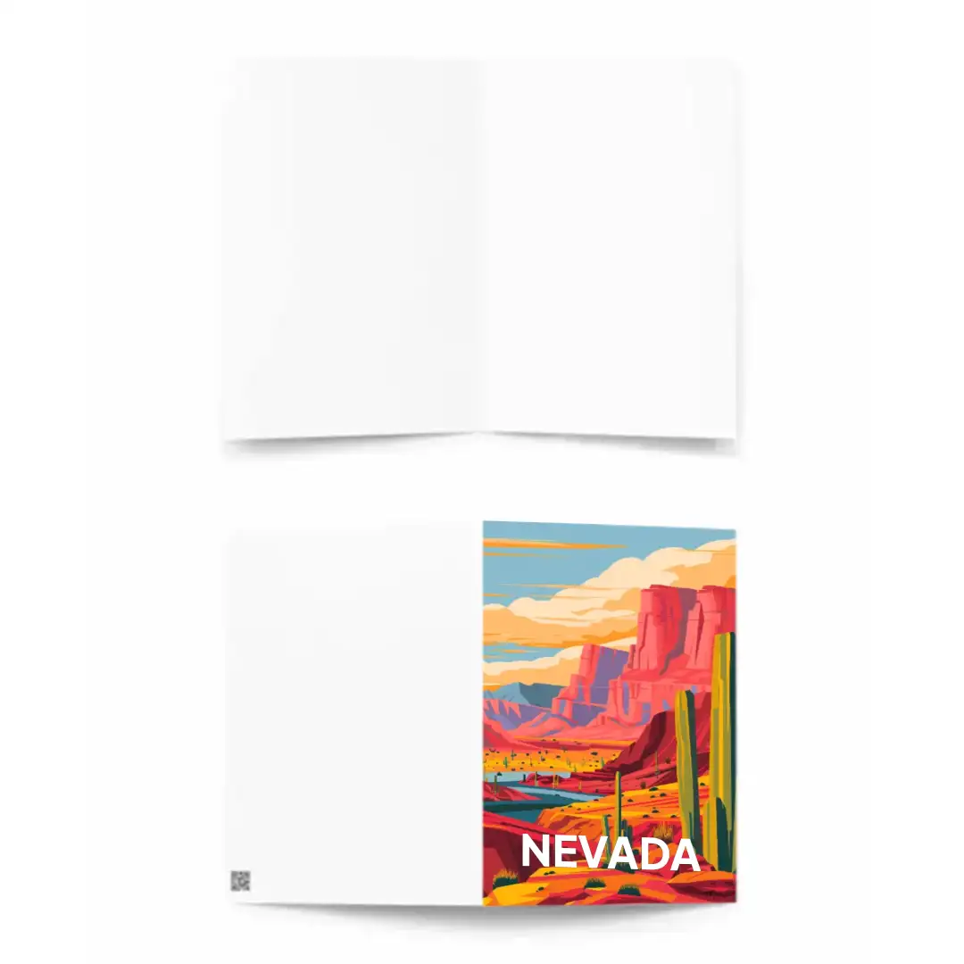 Greeting card Desert of Nevada