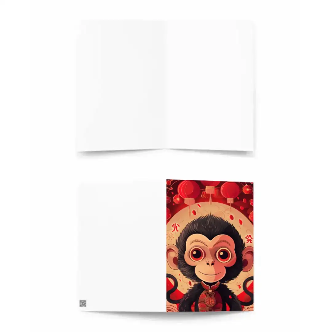 Greeting card Monkey
