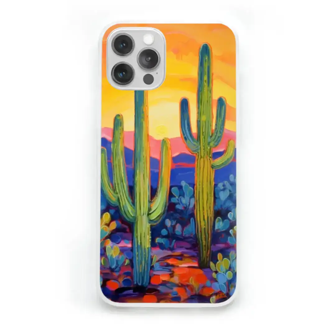 iPhone case Cactus painting