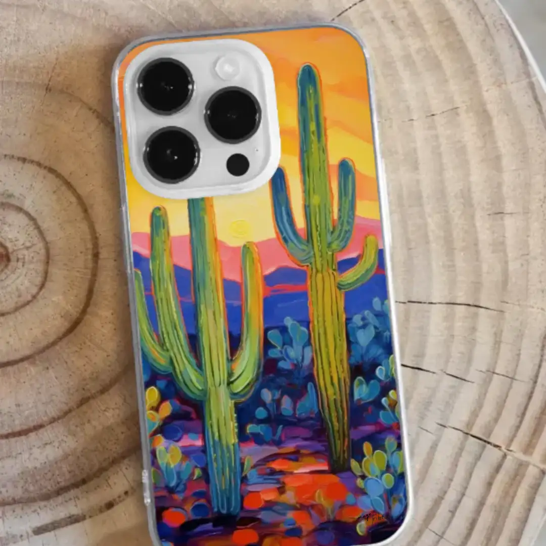 iPhone case Cactus painting
