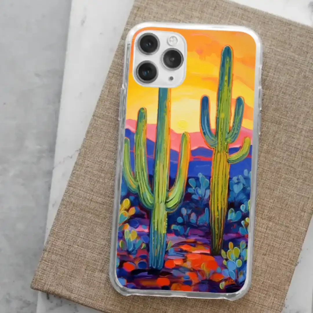 iPhone case Cactus painting