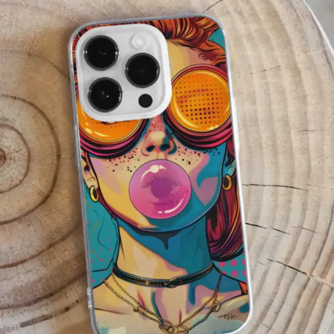 iPhone case bubble girl