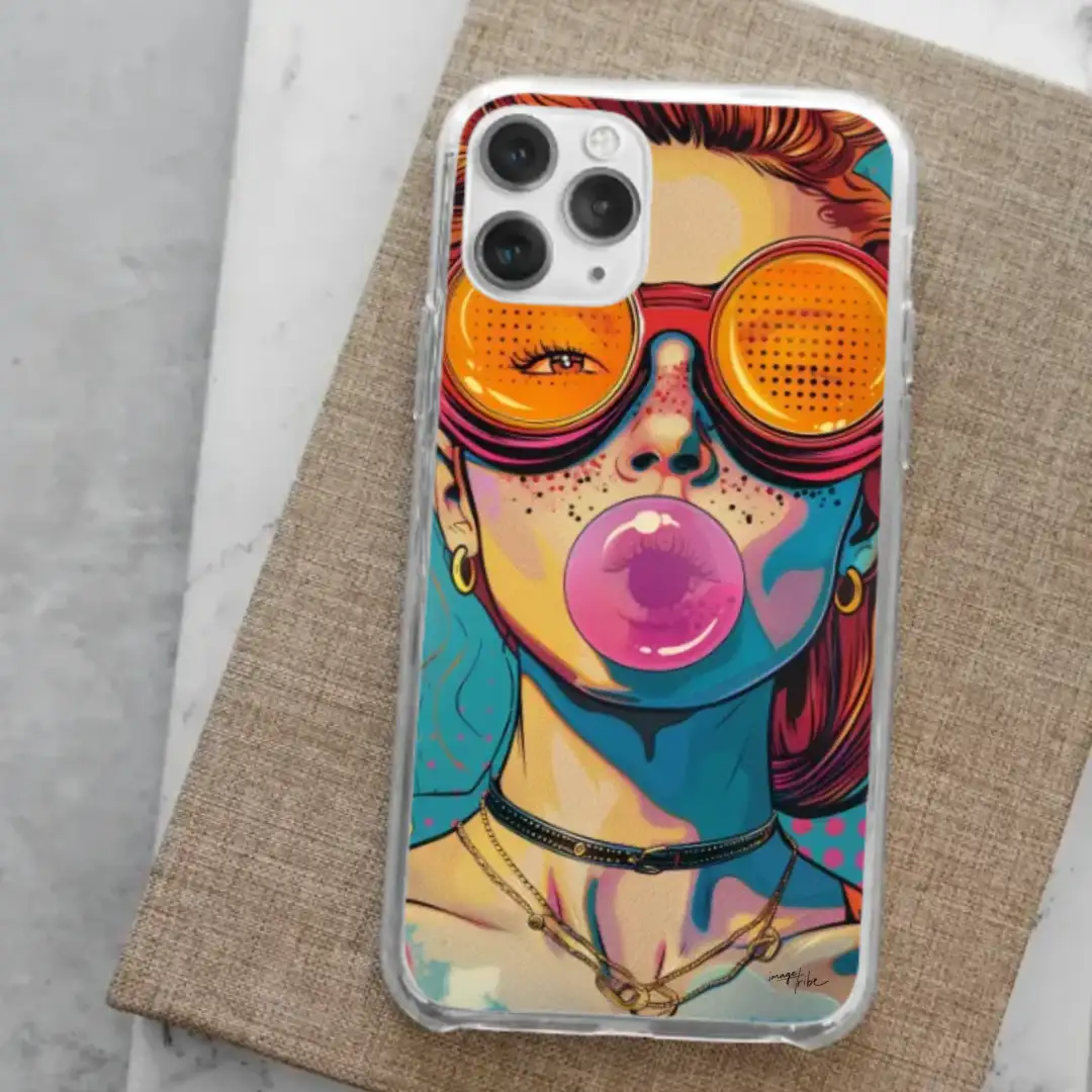 iPhone case bubble girl