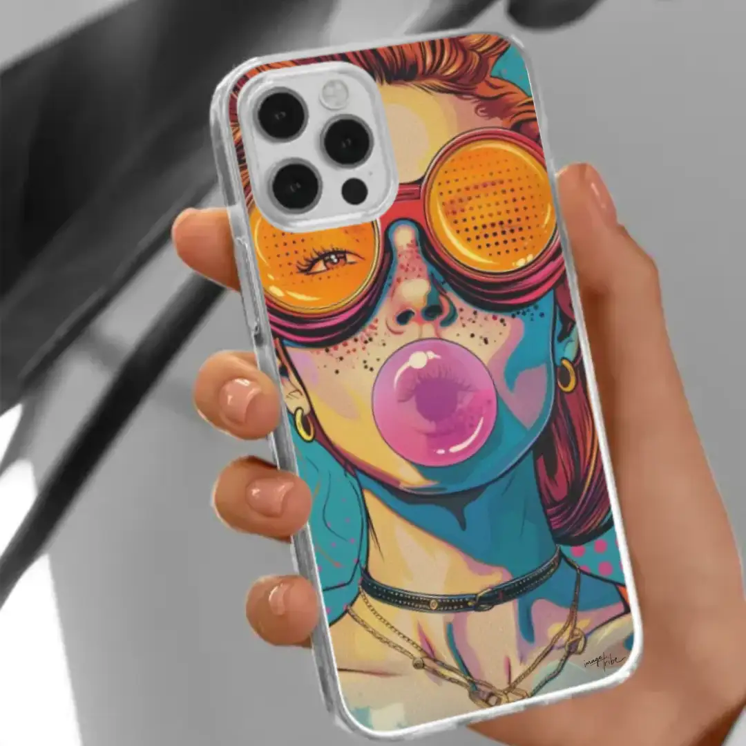 iPhone case bubble girl