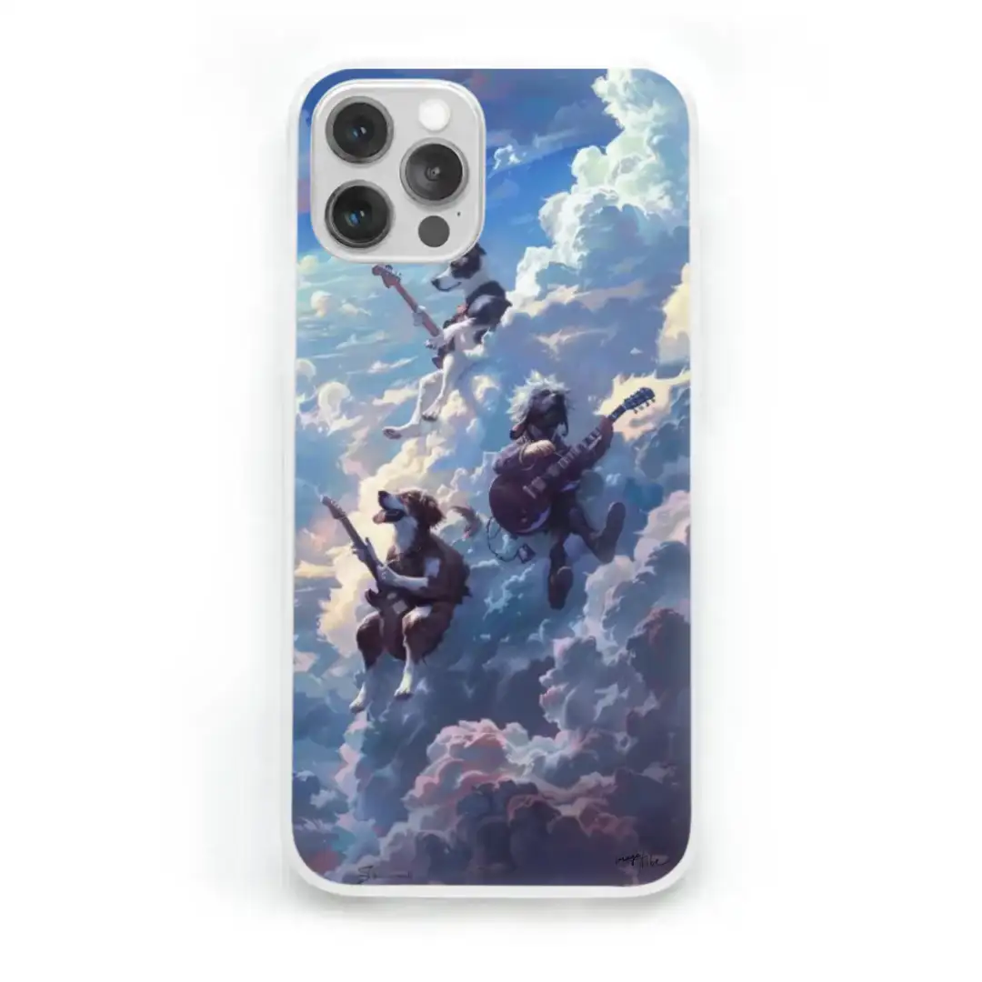 iPhone case Dog's band in the cloud