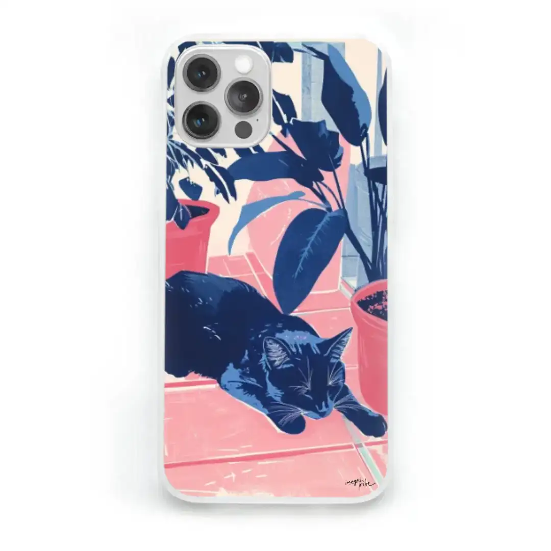 iPhone case Cat with flowers