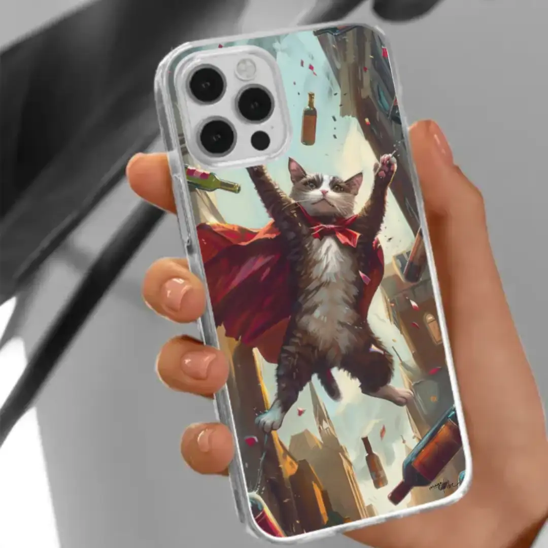 iPhone case Jumping cat